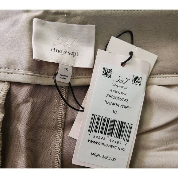 Cinq a sept Jenson Belted Pant Size 16 NWT - Picture 7 of 8